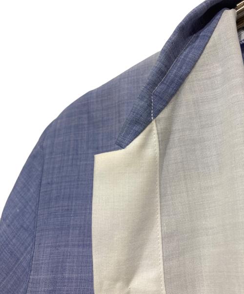 132 5. ISSEY MIYAKE（132 5. イッセイ ミヤケ）132 5. ISSEY MIYAKE (132 5. イッセイ ミヤケ) グラデーションリネン混シャツ　IL71FJ062 ブルー×ホワイト サイズ:3の古着・服飾アイテム