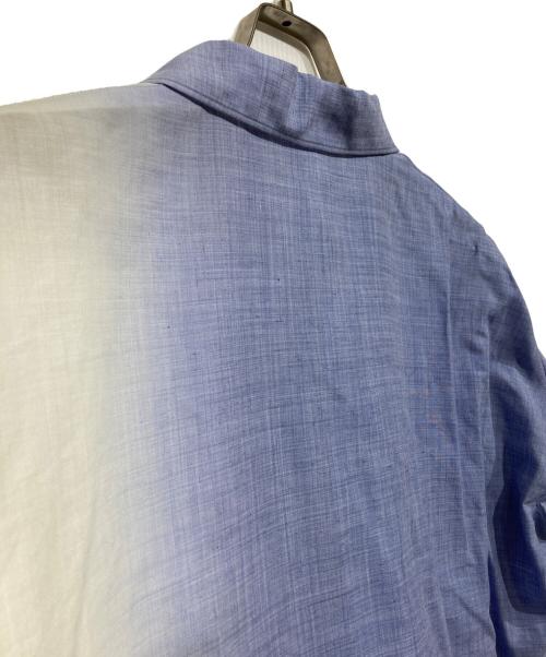 132 5. ISSEY MIYAKE（132 5. イッセイ ミヤケ）132 5. ISSEY MIYAKE (132 5. イッセイ ミヤケ) グラデーションリネン混シャツ　IL71FJ062 ブルー×ホワイト サイズ:3の古着・服飾アイテム