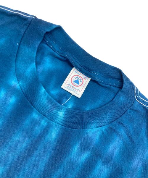 DELTA（デルタ）DELTA (デルタ) タイダイプリントTシャツ ブルー×ブラック サイズ:XLの古着・服飾アイテム