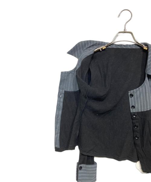 RANDY（ランディー）RANDY (ランディー) ピンストライププレッピーセットアップ グレー サイズ:Sの古着・服飾アイテム