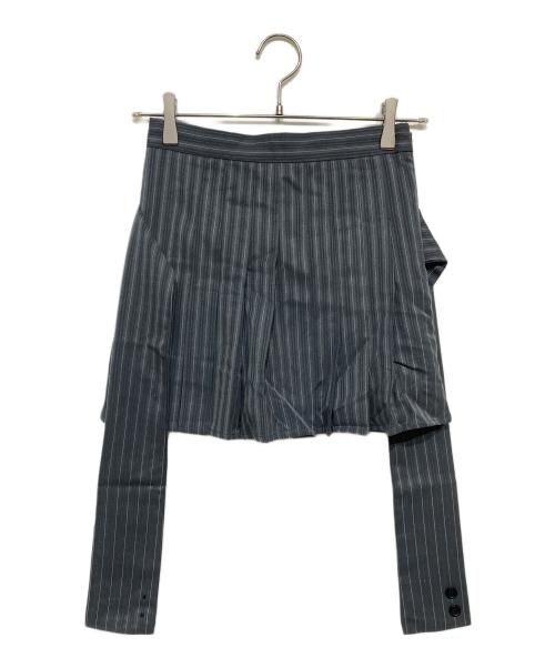 RANDY（ランディー）RANDY (ランディー) ピンストライププレッピーセットアップ グレー サイズ:Sの古着・服飾アイテム
