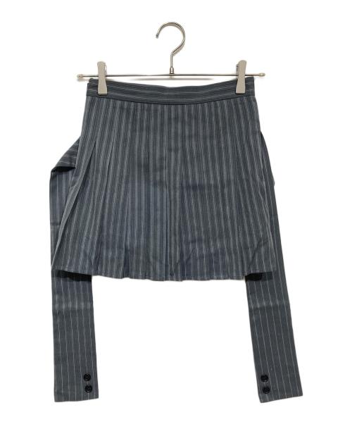 RANDY（ランディー）RANDY (ランディー) ピンストライププレッピーセットアップ グレー サイズ:Sの古着・服飾アイテム