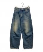 STUDIOUSステュディオス）の古着「Barrel Leg Jeans（バレル レッグ ジーンズ）」｜インディゴ