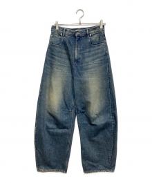 STUDIOUS（ステュディオス）の古着「Barrel Leg Jeans（バレル レッグ ジーンズ）」｜インディゴ