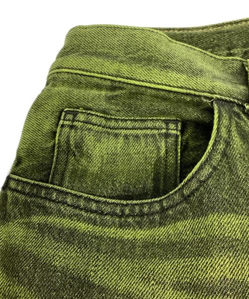 SUBLATIONS（サブレーションズ）SUBLATIONS (サブレーションズ) WIDE SEAM DENIM BAGGY PANTS（ワイド シーム デニム バギー パンツ） グリーン サイズ:1の古着・服飾アイテム