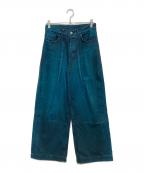 SUBLATIONSサブレーションズ）の古着「WIDE SEAM DENIM BAGGY PANTSワイド シーム デニム バギー パンツ）」｜ブルー