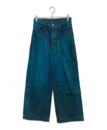 SUBLATIONS（サブレーションズ）の古着「WIDE SEAM DENIM BAGGY PANTSワイド シーム デニム バギー パンツ）」｜ブルー