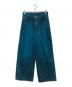 SUBLATIONS（サブレーションズ）の古着「WIDE SEAM DENIM BAGGY PANTSワイド シーム デニム バギー パンツ）」｜ブルー