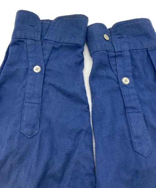 stussy（ステューシー）stussy (ステューシー) バイカラーネルシャツ ネイビー×オリーブ サイズ:Mの古着・服飾アイテム