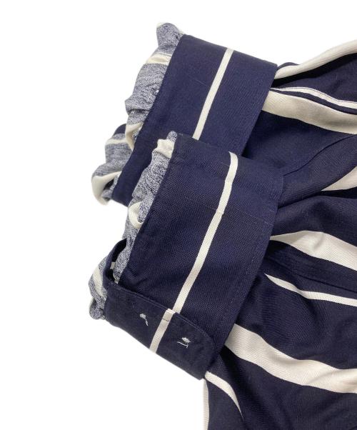 POLO RALPH LAUREN（ポロ・ラルフローレン）POLO RALPH LAUREN (ポロ・ラルフローレン) ストライプシャツワンピース ネイビー サイズ:6の古着・服飾アイテム