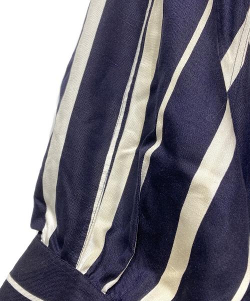 POLO RALPH LAUREN（ポロ・ラルフローレン）POLO RALPH LAUREN (ポロ・ラルフローレン) ストライプシャツワンピース ネイビー サイズ:6の古着・服飾アイテム