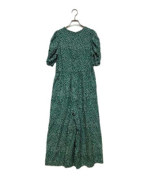 ne quittez pas（ヌキテパ）ne quittez pas (ヌキテパ) Cotton Dobby Stripe Flower Print All In One 010861FS2 グリーン サイズ:Sの古着・服飾アイテム