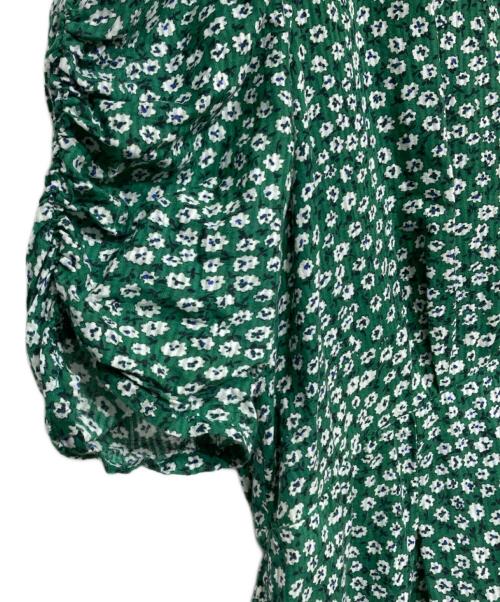 ne quittez pas（ヌキテパ）ne quittez pas (ヌキテパ) Cotton Dobby Stripe Flower Print All In One 010861FS2 グリーン サイズ:Sの古着・服飾アイテム