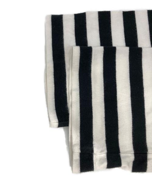 COMME des GARCONS（コムデギャルソン）COMME des GARCONS (コムデギャルソン) ボーダーカットソー ホワイト×ブラック サイズ:XLの古着・服飾アイテム
