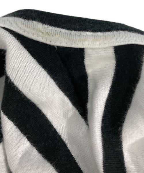 COMME des GARCONS（コムデギャルソン）COMME des GARCONS (コムデギャルソン) ボーダーカットソー ホワイト×ブラック サイズ:XLの古着・服飾アイテム