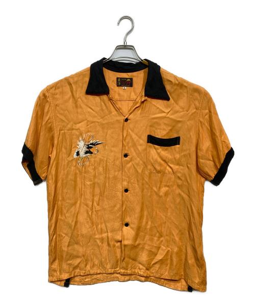 東洋エンタープライズ（トウヨウエンタープライズ）東洋エンタープライズ (トウヨウエンタープライズ) SUKA BOWLING SHIRT “EAGLE” オレンジ サイズ:XLの古着・服飾アイテム