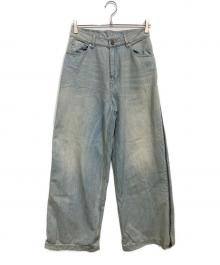 adidas（アディダス）の古着「Adilenium Season 3 Zip Washed Denim Pants」｜インディゴ