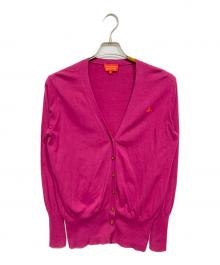 Vivienne Westwood RED LABEL（ヴィヴィアンウエストウッドレッドレーベル）の古着「オーブ刺繍カーディガン」｜ピンク