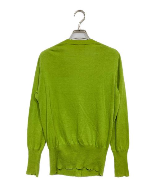 Vivienne Westwood RED LABEL（ヴィヴィアンウエストウッドレッドレーベル）Vivienne Westwood RED LABEL (ヴィヴィアンウエストウッドレッドレーベル) オーブ刺繍カーディガン グリーン サイズ:1の古着・服飾アイテム