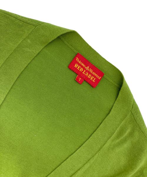 Vivienne Westwood RED LABEL（ヴィヴィアンウエストウッドレッドレーベル）Vivienne Westwood RED LABEL (ヴィヴィアンウエストウッドレッドレーベル) オーブ刺繍カーディガン グリーン サイズ:1の古着・服飾アイテム