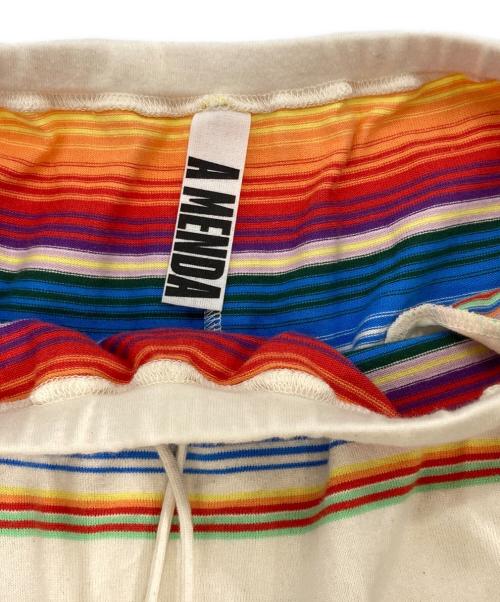 A MENDA（アメンダ）A MENDA (アメンダ) コットン メキシカン マルチボーダー ロングスカート マルチカラー サイズ:記載なしの古着・服飾アイテム