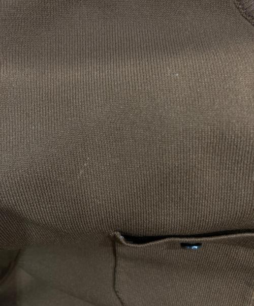 CABAN（キャバン）CABAN (キャバン) ファインポリエステルハーフスリーブポケットカーディガン ブラウン サイズ:Sの古着・服飾アイテム
