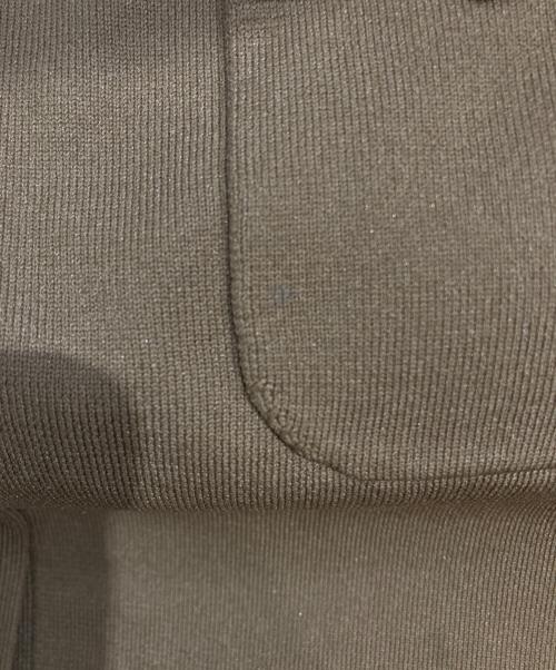 CABAN（キャバン）CABAN (キャバン) ファインポリエステルハーフスリーブポケットカーディガン ブラウン サイズ:Sの古着・服飾アイテム