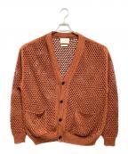 YOKEヨーク）の古着「MESHED KNIT CARDIGAN」｜ブラウン