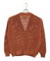 YOKE (ヨーク) MESHED KNIT CARDIGAN ブラウン サイズ:2：12000円