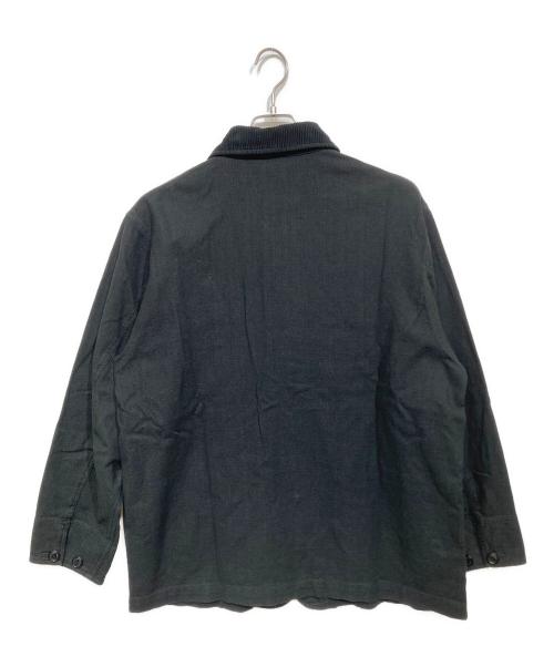confect（コンフェクト）confect (コンフェクト) Pigment Dyed Cotton Linen Chore Jacket ブラック サイズ:3の古着・服飾アイテム