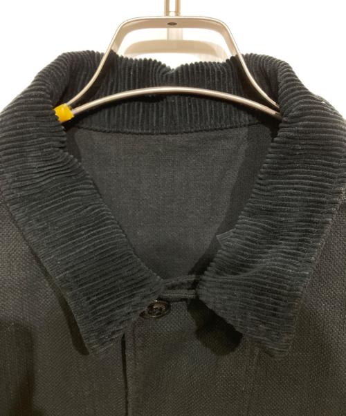 confect（コンフェクト）confect (コンフェクト) Pigment Dyed Cotton Linen Chore Jacket ブラック サイズ:3の古着・服飾アイテム