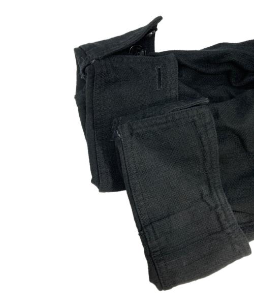 confect（コンフェクト）confect (コンフェクト) Pigment Dyed Cotton Linen Chore Jacket ブラック サイズ:3の古着・服飾アイテム