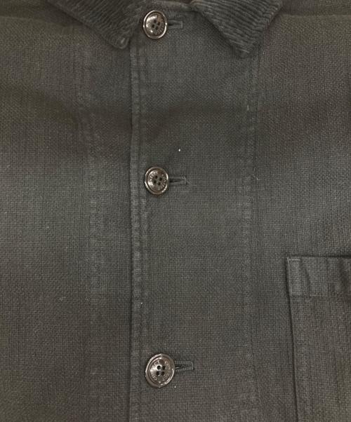 confect（コンフェクト）confect (コンフェクト) Pigment Dyed Cotton Linen Chore Jacket ブラック サイズ:3の古着・服飾アイテム