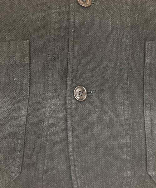 confect（コンフェクト）confect (コンフェクト) Pigment Dyed Cotton Linen Chore Jacket ブラック サイズ:3の古着・服飾アイテム