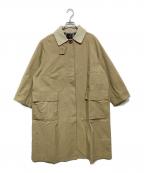 somewearclothingサムウェアクロージング）の古着「裏地チェック ラグランコート」｜ベージュ
