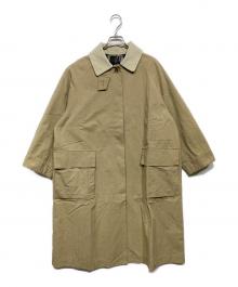 somewearclothing（サムウェアクロージング）の古着「裏地チェック ラグランコート」｜ベージュ