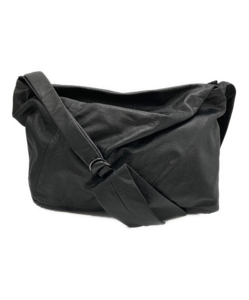 discord Yohji Yamamoto（ディスコード ヨウジヤマモト）discord Yohji Yamamoto (ディスコード ヨウジヤマモト) Puff(S) レザーサコッシュバッグ ブラック サイズ:Sの古着・服飾アイテム
