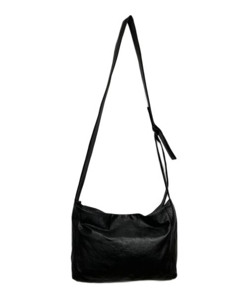discord Yohji Yamamoto（ディスコード ヨウジヤマモト）discord Yohji Yamamoto (ディスコード ヨウジヤマモト) Puff(S) レザーサコッシュバッグ ブラック サイズ:Sの古着・服飾アイテム
