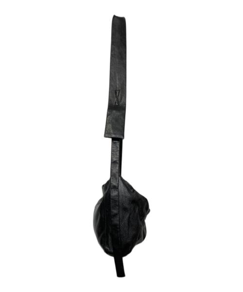 discord Yohji Yamamoto（ディスコード ヨウジヤマモト）discord Yohji Yamamoto (ディスコード ヨウジヤマモト) Puff(S) レザーサコッシュバッグ ブラック サイズ:Sの古着・服飾アイテム
