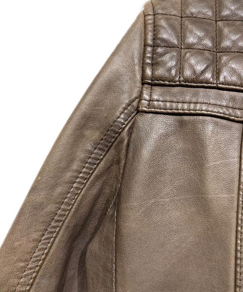 ALL SAINTS（オールセインツ）ALL SAINTS (オールセインツ) ダブルライダースジャケット ブラウン サイズ:XSの古着・服飾アイテム