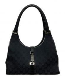 GUCCI（グッチ）の古着「ジャッキーライン GGキャンバス ショルダーバッグ」｜ブラック