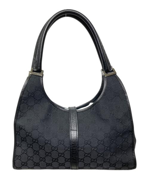 GUCCI（グッチ）GUCCI (グッチ) ジャッキーライン GGキャンバス ショルダーバッグ ブラックの古着・服飾アイテム