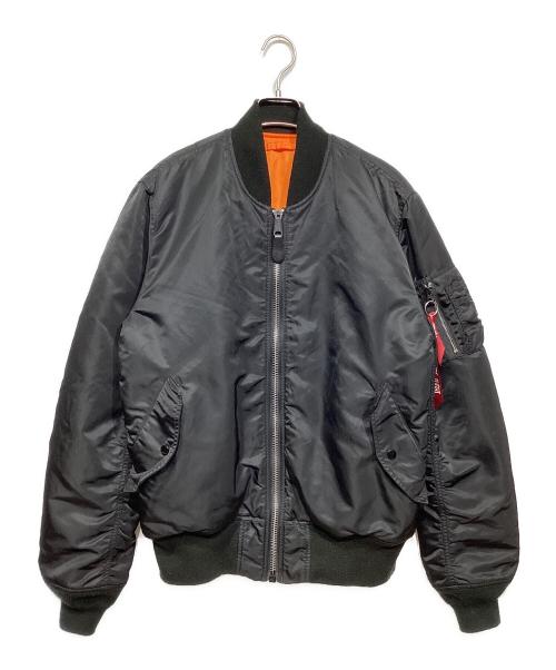 ALPHA（アルファ）ALPHA (アルファ) MA-1ジャケット ブラック サイズ:XLの古着・服飾アイテム