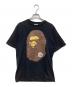 A BATHING APE（アベイシングエイプ）の古着「エイプヘッドプリントTシャツ」｜ブラック