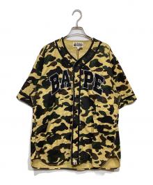 A BATHING APE（アベイシングエイプ）の古着「1st Camo Baseball Shirt」｜ベージュ