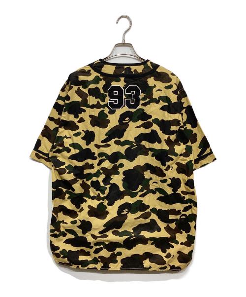 A BATHING APE（アベイシングエイプ）A BATHING APE (アベイシングエイプ) 1st Camo Baseball Shirt ベージュ サイズ:XLの古着・服飾アイテム
