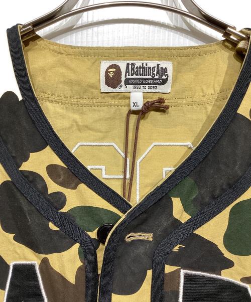 A BATHING APE（アベイシングエイプ）A BATHING APE (アベイシングエイプ) 1st Camo Baseball Shirt ベージュ サイズ:XLの古着・服飾アイテム