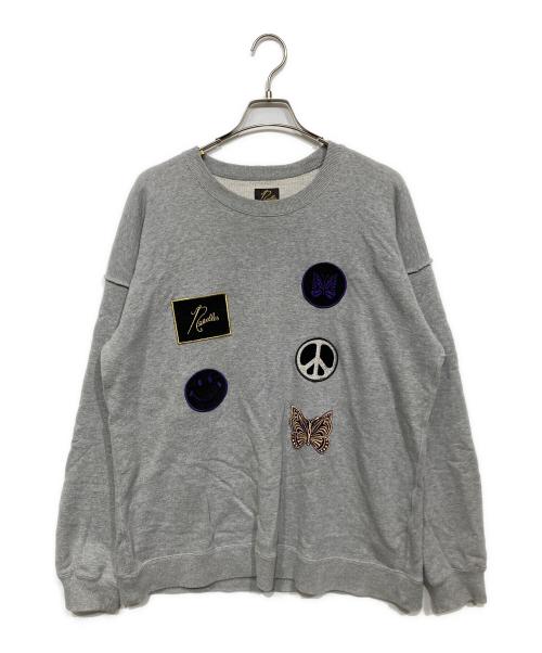 Needles（ニードルズ）Needles (ニードルズ) 5ICONS PATCH SWEAT グレー サイズ:Mの古着・服飾アイテム