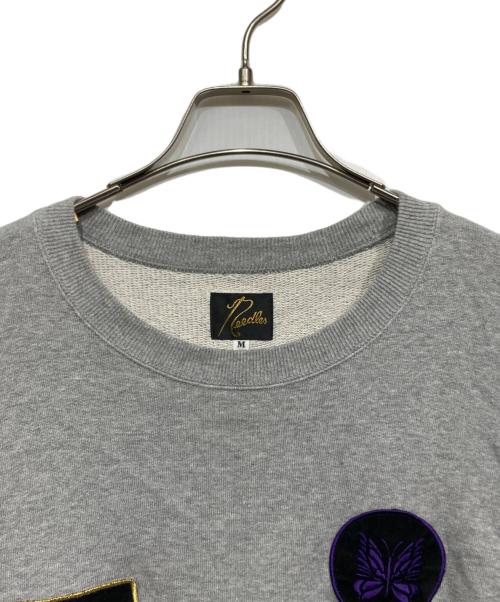 Needles（ニードルズ）Needles (ニードルズ) 5ICONS PATCH SWEAT グレー サイズ:Mの古着・服飾アイテム