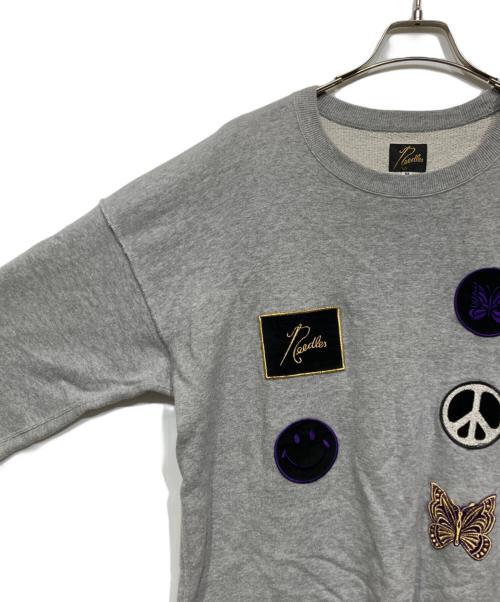 Needles（ニードルズ）Needles (ニードルズ) 5ICONS PATCH SWEAT グレー サイズ:Mの古着・服飾アイテム